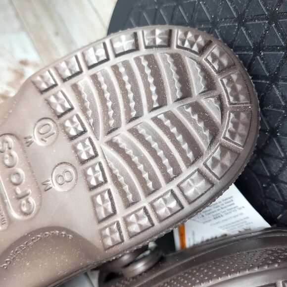 Crocs Ralen Lined Clog Men's Size 8 Gray Slip On Shoes - Picture 8 of 11